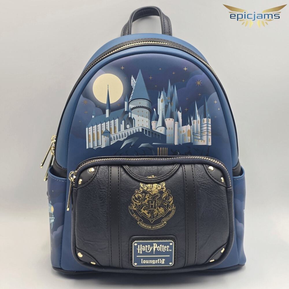 Loungefly Harry Potter Hogwarts Castle Suitcase Mini Backpack New